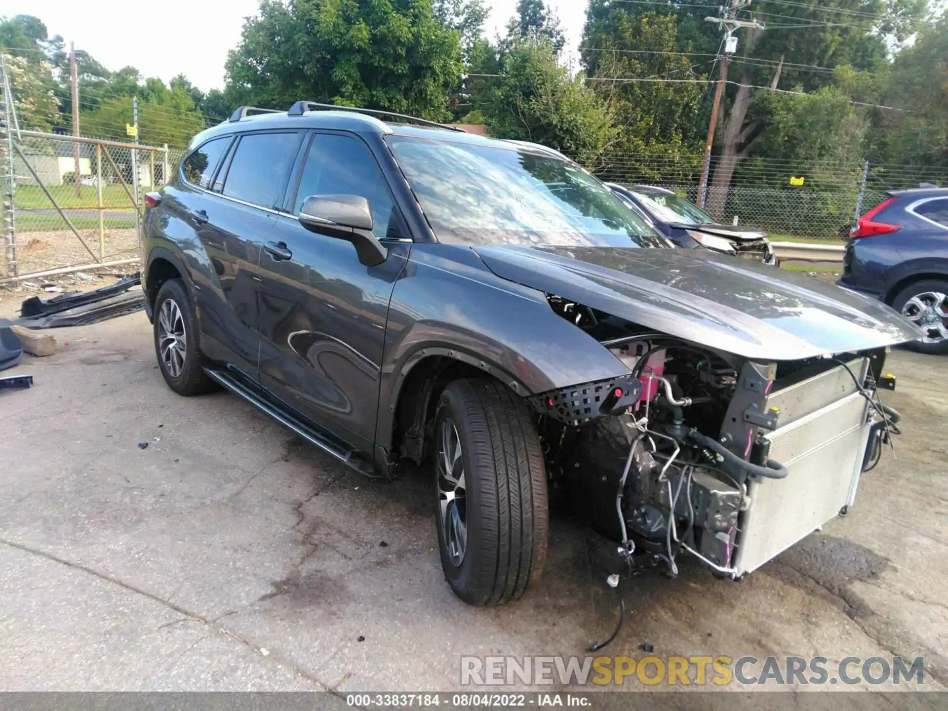 1 Photograph of a damaged car 5TDGARAH9NS511781 TOYOTA HIGHLANDER 2022