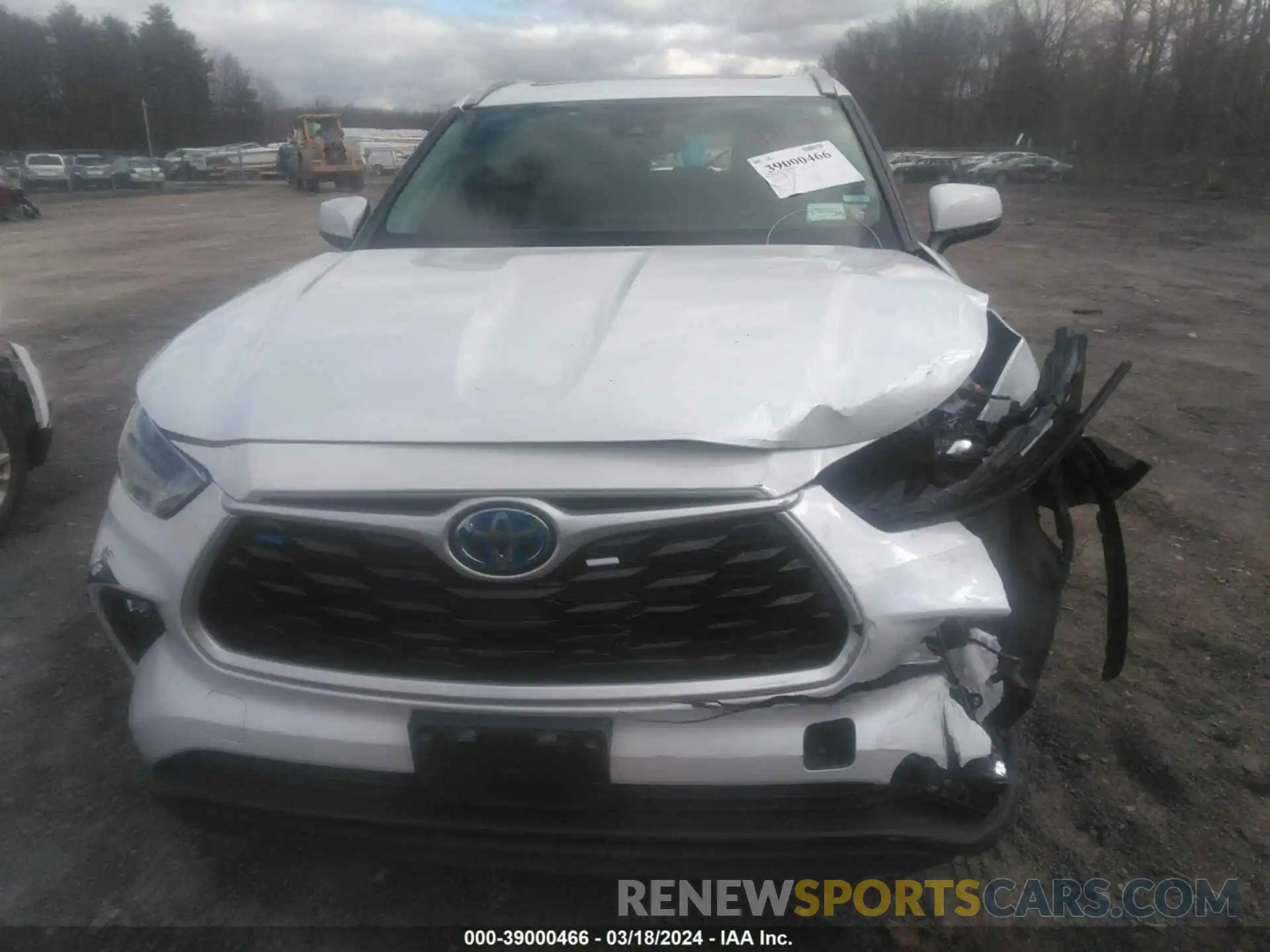 12 Photograph of a damaged car 5TDGBRCH1NS551105 TOYOTA HIGHLANDER 2022