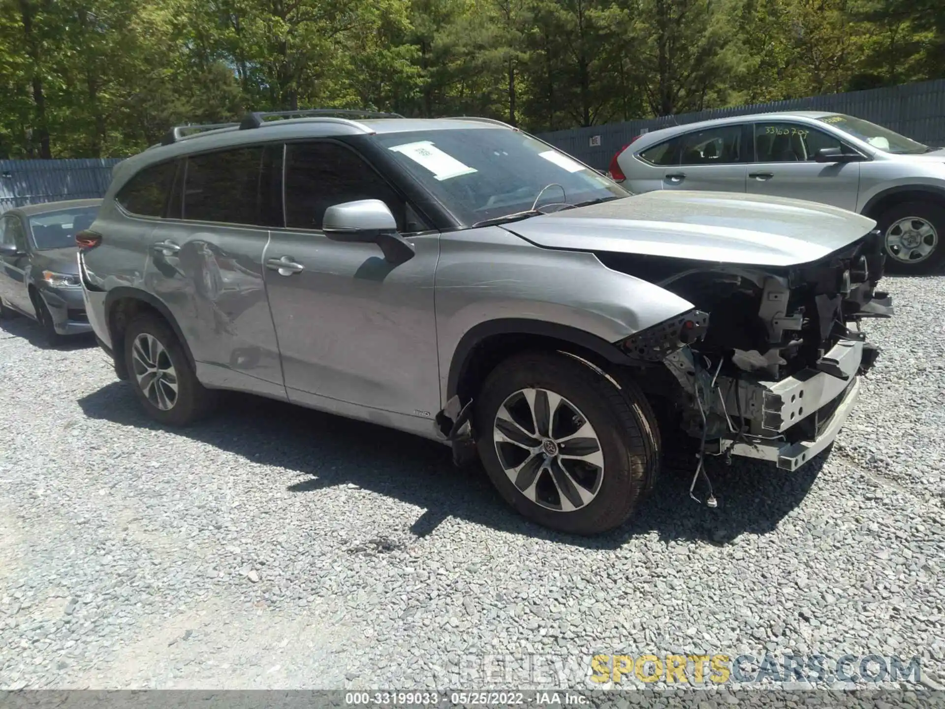 1 Photograph of a damaged car 5TDGBRCH2NS551436 TOYOTA HIGHLANDER 2022