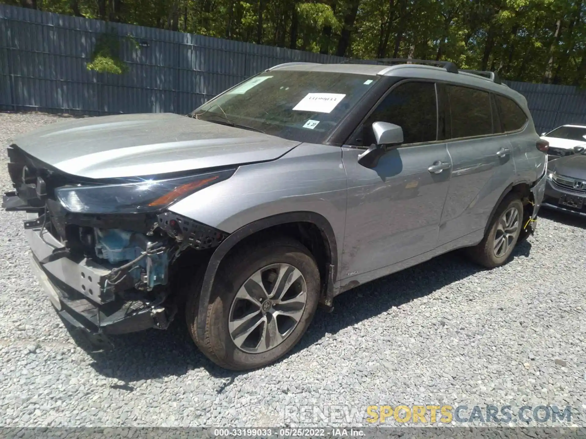 2 Photograph of a damaged car 5TDGBRCH2NS551436 TOYOTA HIGHLANDER 2022