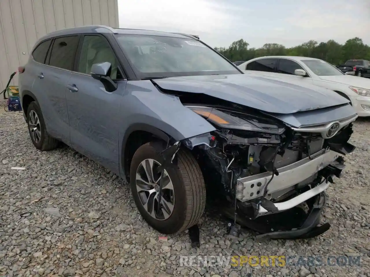 1 Photograph of a damaged car 5TDGZRAH2NS092536 TOYOTA HIGHLANDER 2022