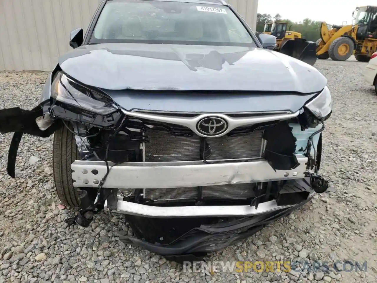 9 Photograph of a damaged car 5TDGZRAH2NS092536 TOYOTA HIGHLANDER 2022