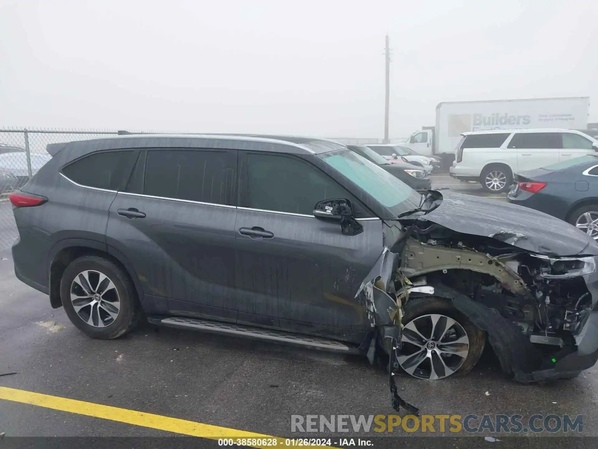 13 Photograph of a damaged car 5TDGZRAH7NS127006 TOYOTA HIGHLANDER 2022