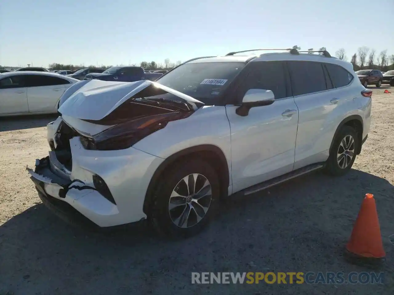 1 Photograph of a damaged car 5TDGZRAHXNS551148 TOYOTA HIGHLANDER 2022