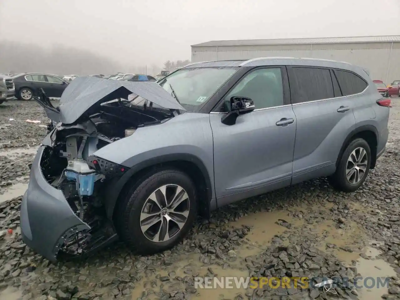 1 Photograph of a damaged car 5TDGZRBH0NS196991 TOYOTA HIGHLANDER 2022