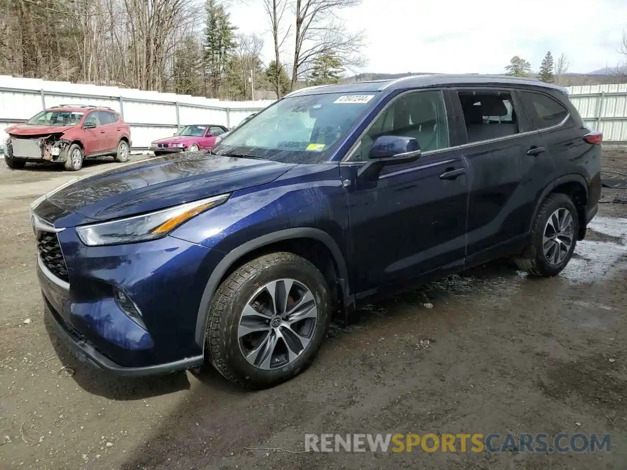 1 Photograph of a damaged car 5TDGZRBH0NS249981 TOYOTA HIGHLANDER 2022