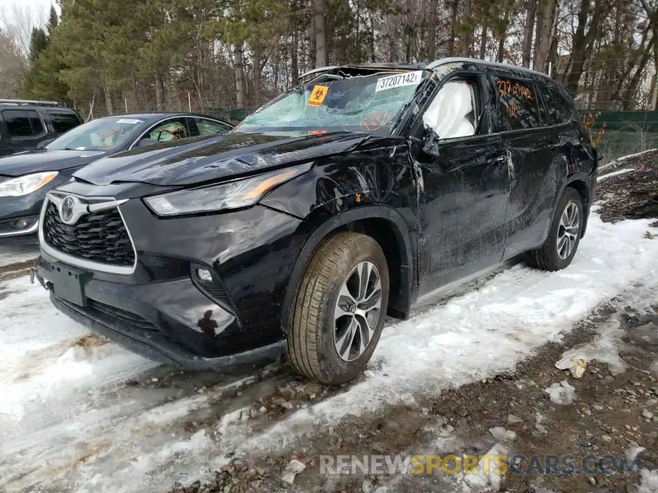 2 Фотография поврежденного автомобиля 5TDGZRBH1NS164194 TOYOTA HIGHLANDER 2022