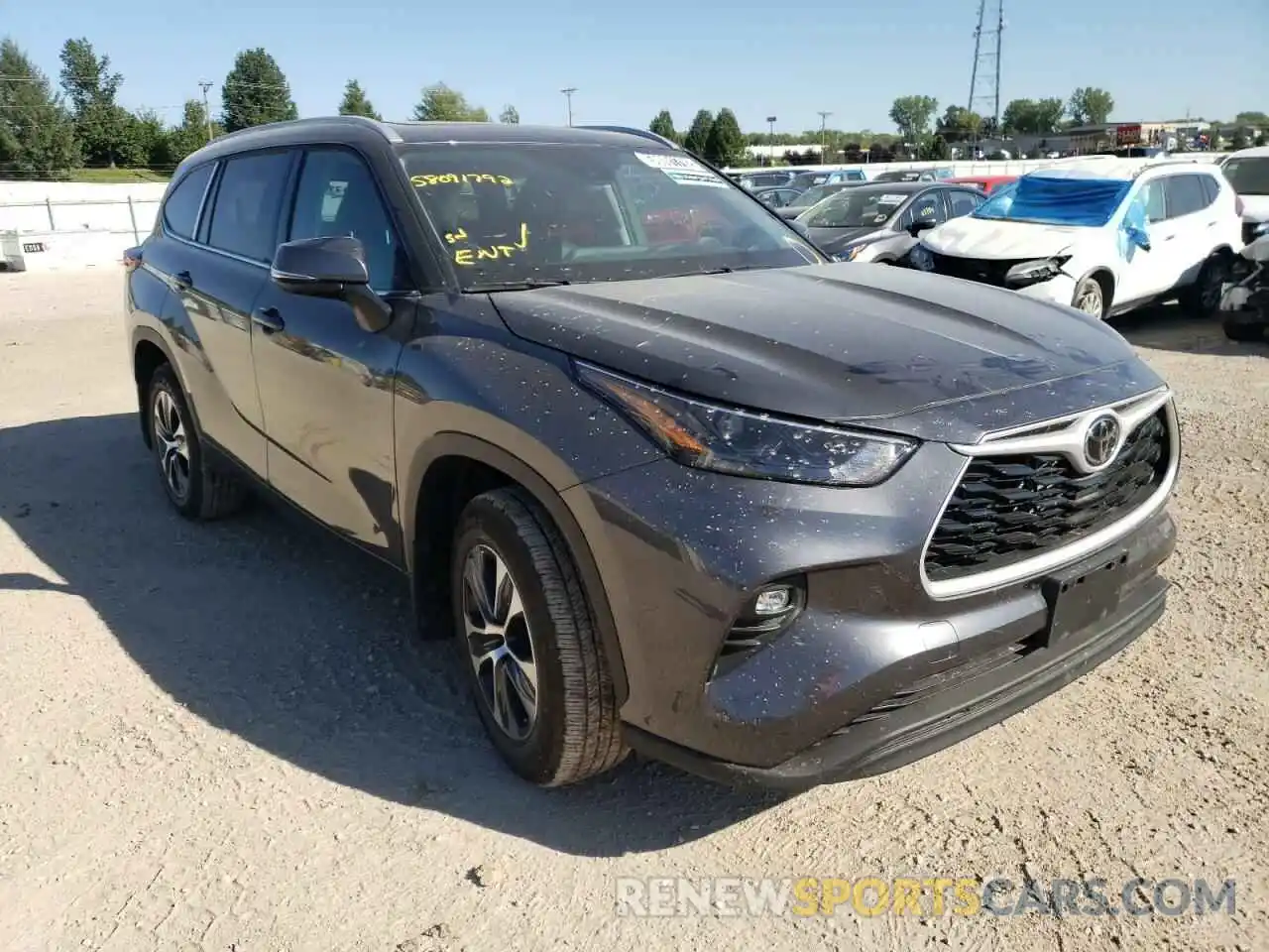 1 Photograph of a damaged car 5TDGZRBH1NS233966 TOYOTA HIGHLANDER 2022