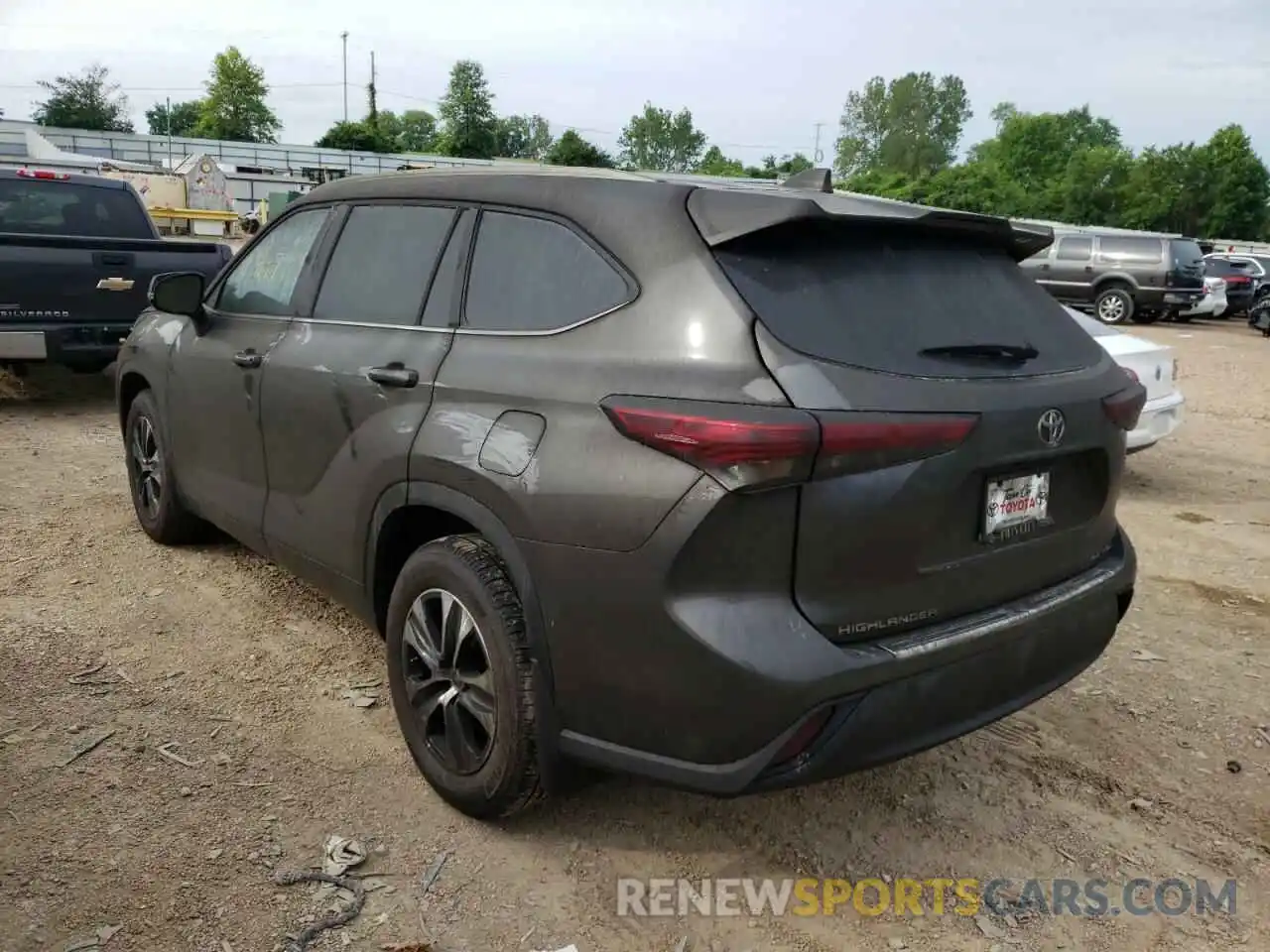 3 Photograph of a damaged car 5TDGZRBH2NS561803 TOYOTA HIGHLANDER 2022