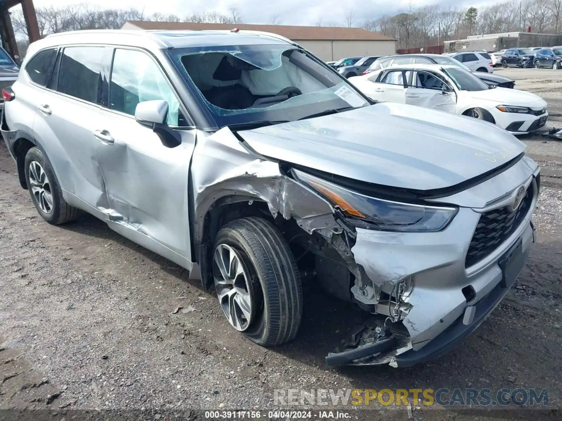 6 Photograph of a damaged car 5TDGZRBH2NS563714 TOYOTA HIGHLANDER 2022