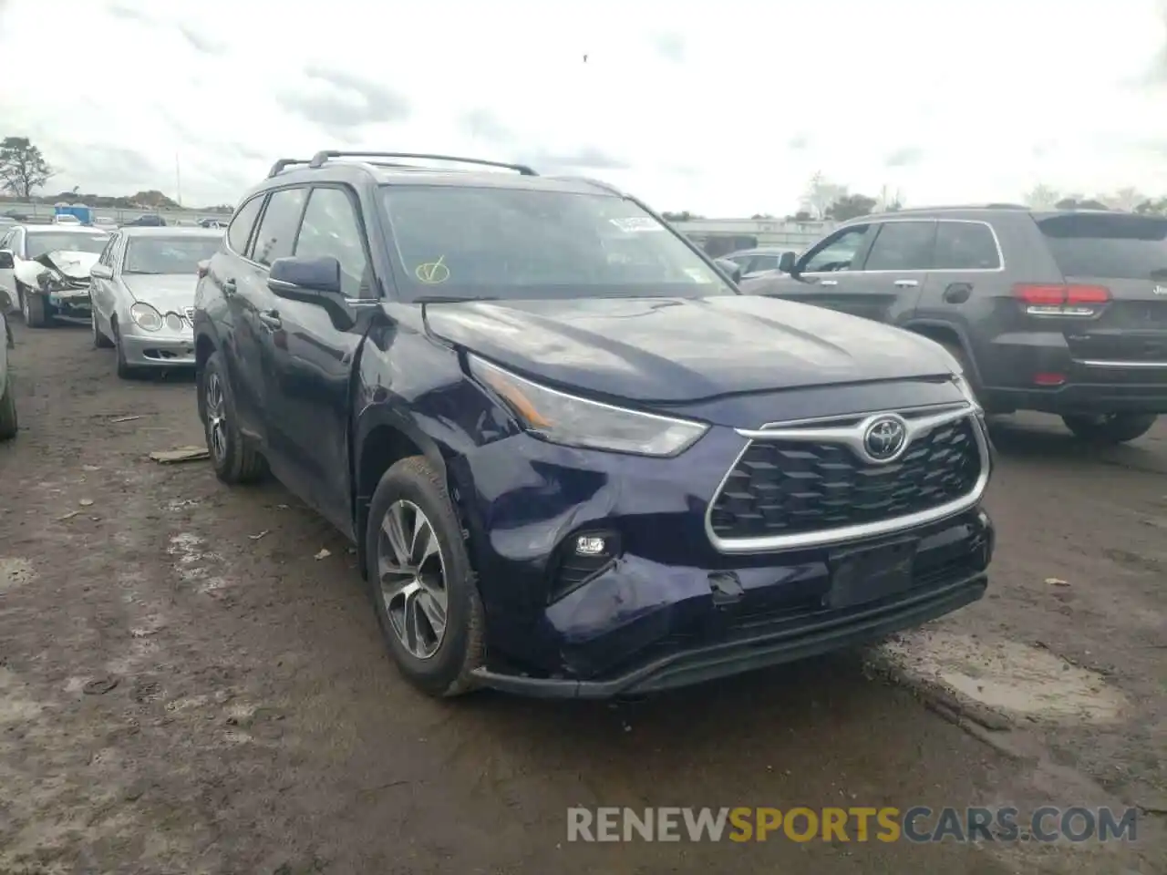 1 Photograph of a damaged car 5TDGZRBH3NS561017 TOYOTA HIGHLANDER 2022