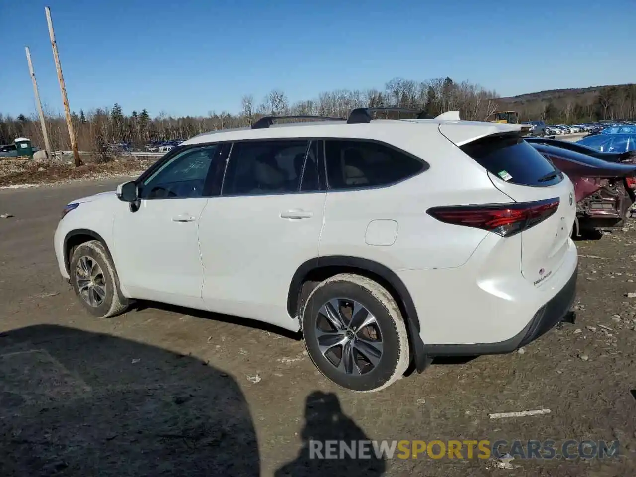 2 Photograph of a damaged car 5TDGZRBH4NS251006 TOYOTA HIGHLANDER 2022