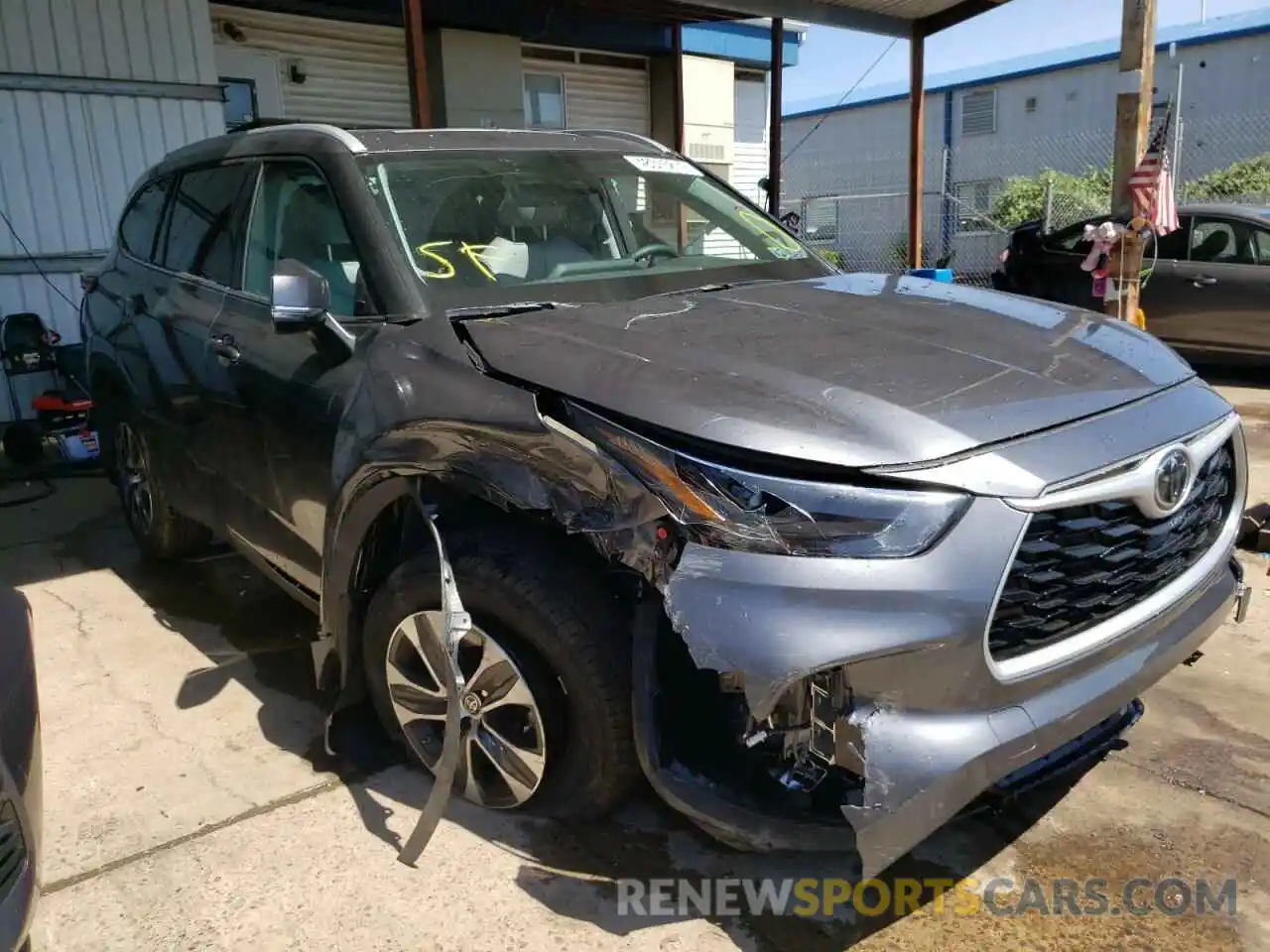 1 Photograph of a damaged car 5TDGZRBH5NS212019 TOYOTA HIGHLANDER 2022