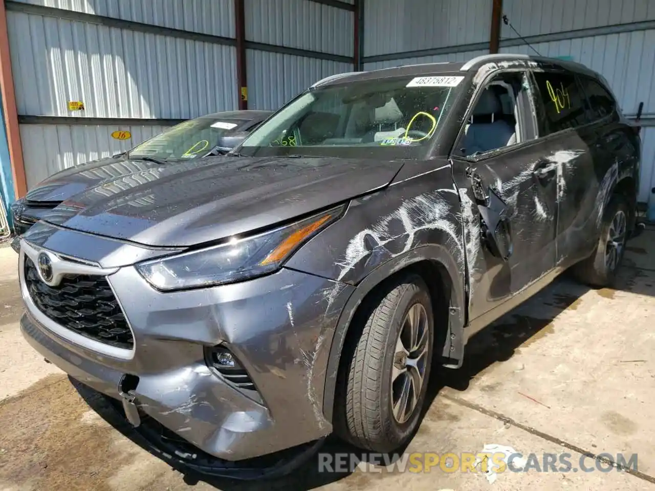 9 Photograph of a damaged car 5TDGZRBH5NS212019 TOYOTA HIGHLANDER 2022