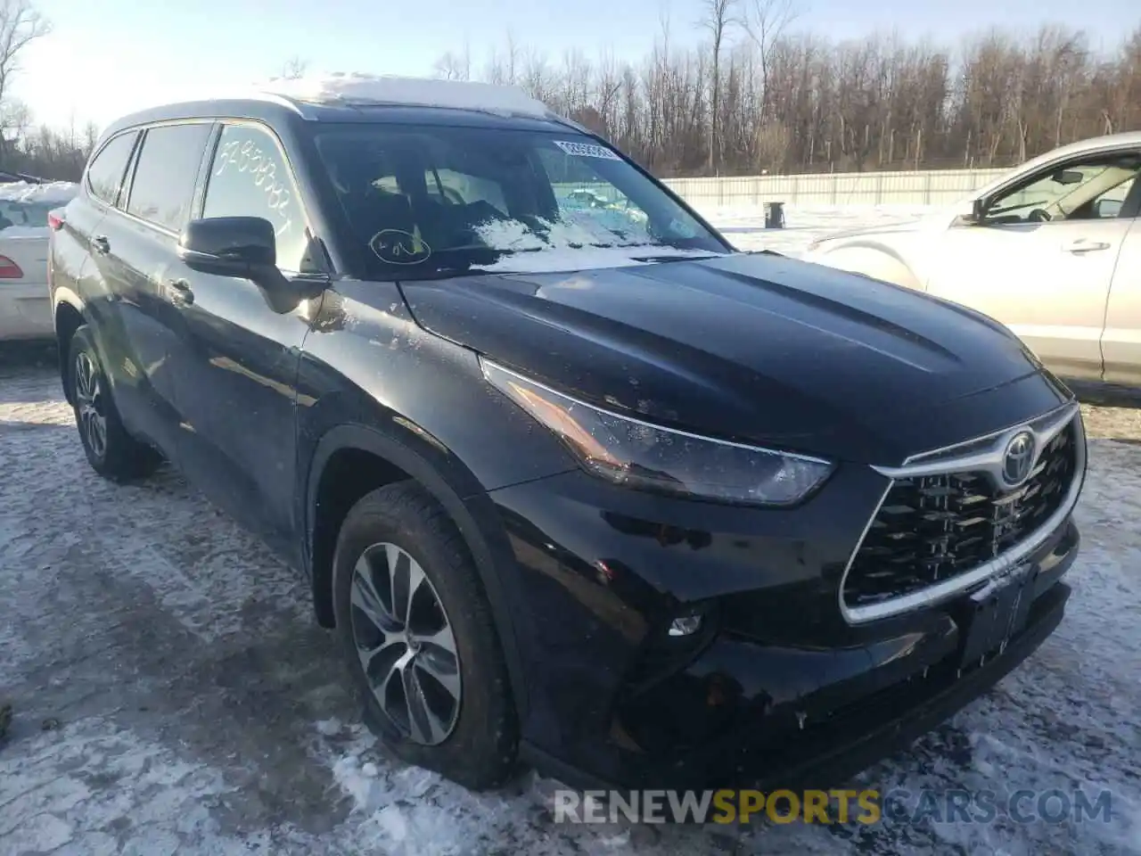 1 Photograph of a damaged car 5TDGZRBH6NS161727 TOYOTA HIGHLANDER 2022