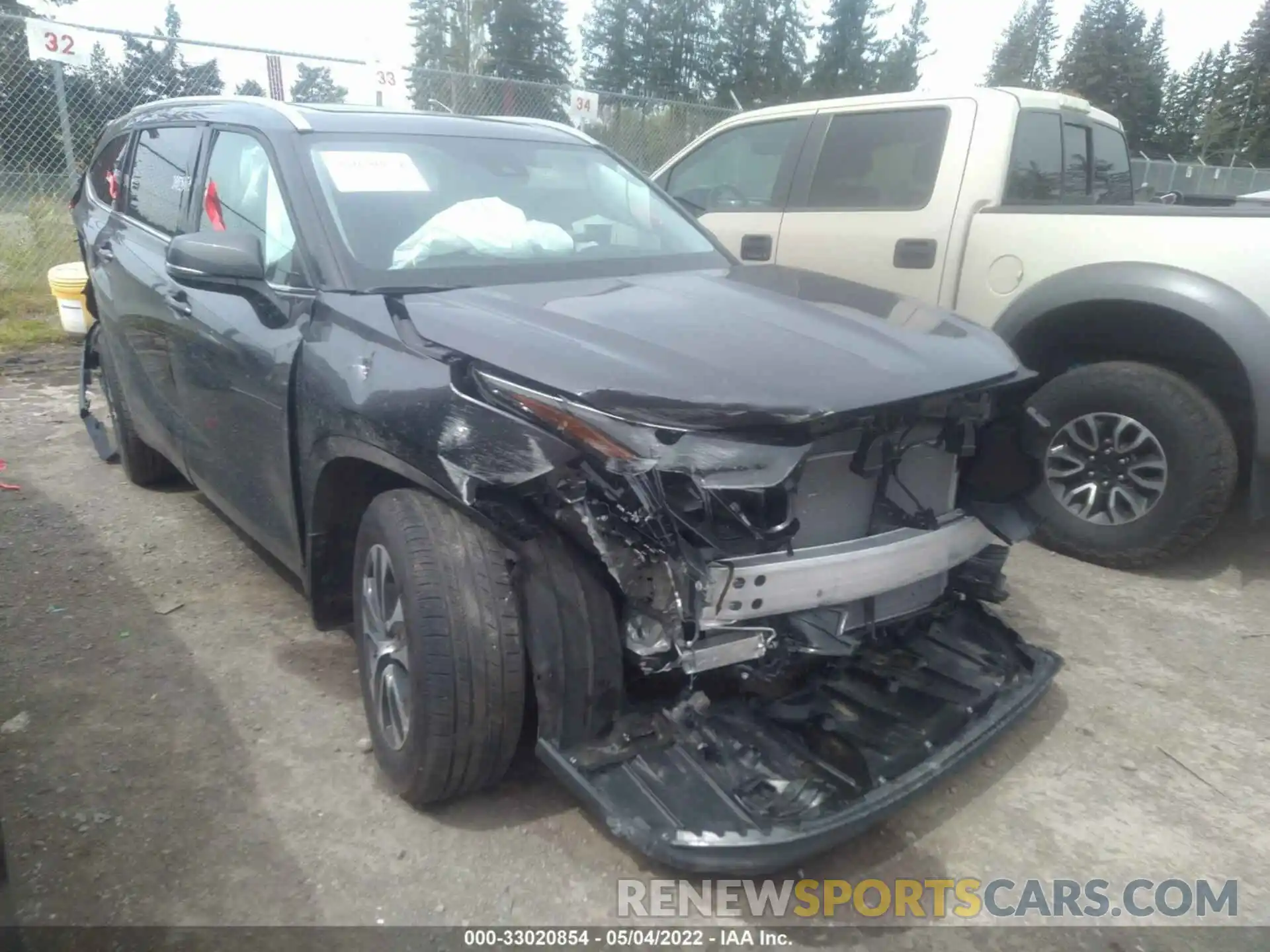 1 Photograph of a damaged car 5TDGZRBH6NS571458 TOYOTA HIGHLANDER 2022