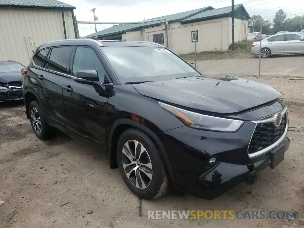 1 Photograph of a damaged car 5TDGZRBH7NS195577 TOYOTA HIGHLANDER 2022