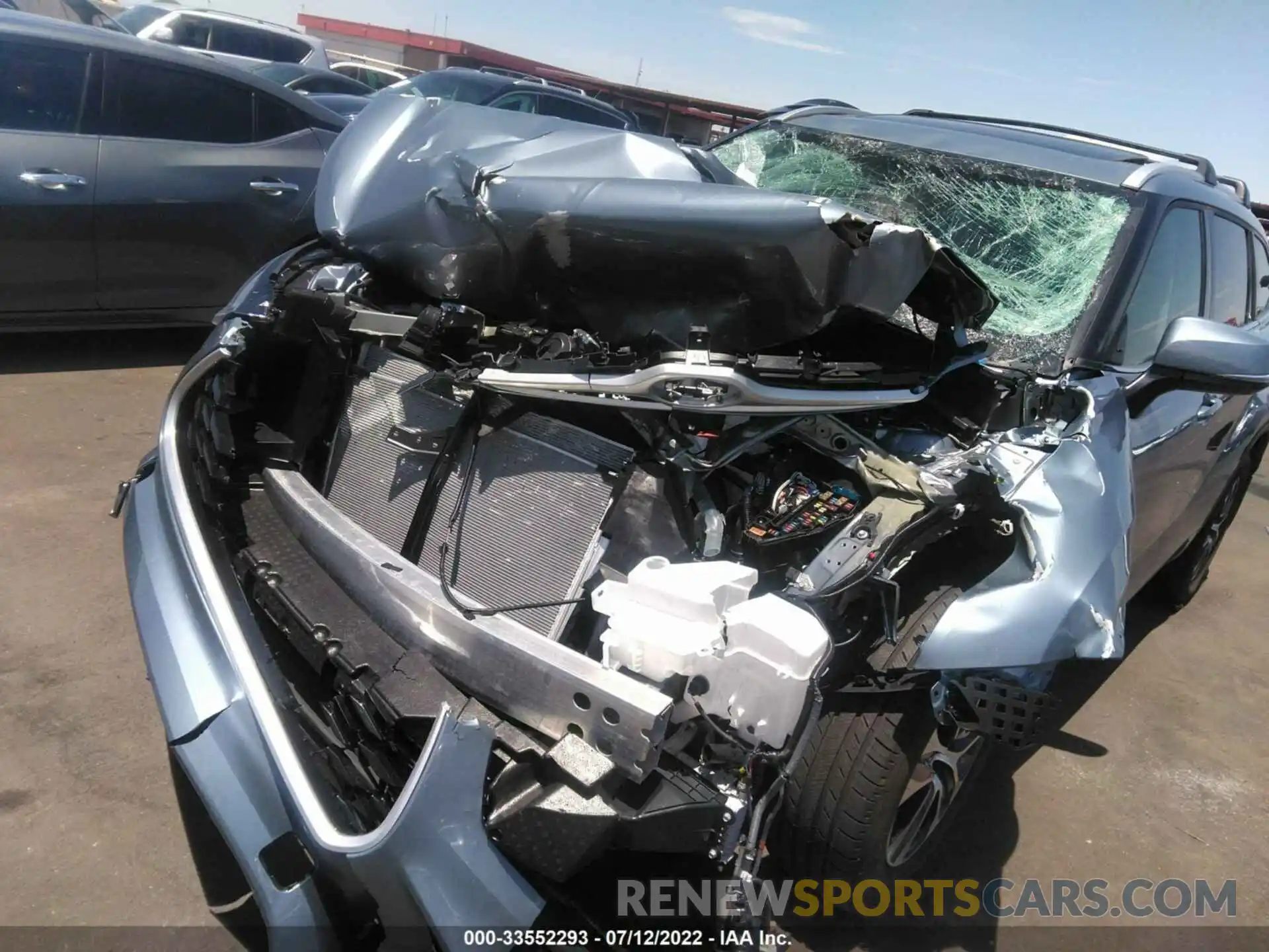 6 Photograph of a damaged car 5TDGZRBH7NS204388 TOYOTA HIGHLANDER 2022