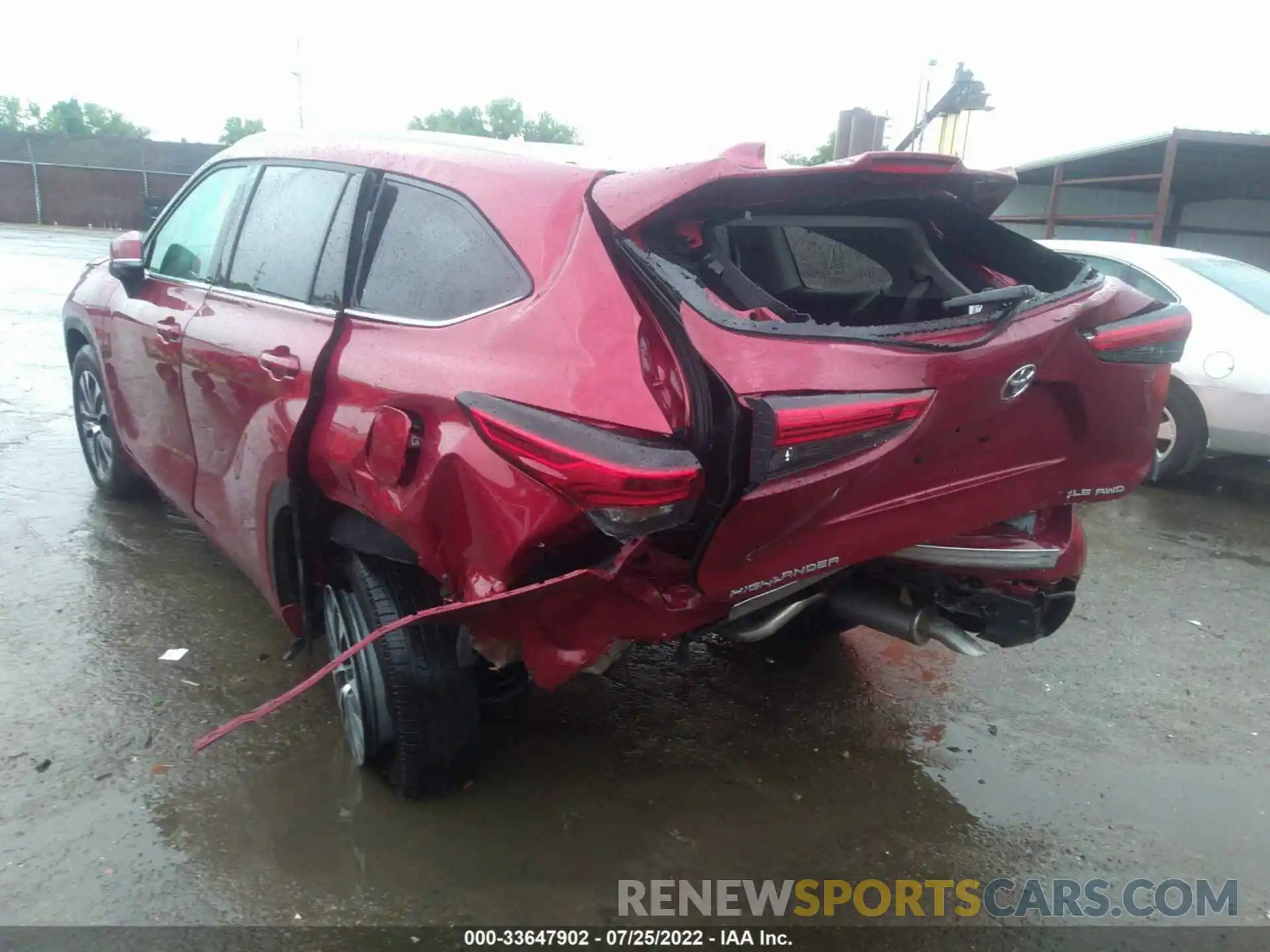 6 Photograph of a damaged car 5TDGZRBH7NS570741 TOYOTA HIGHLANDER 2022