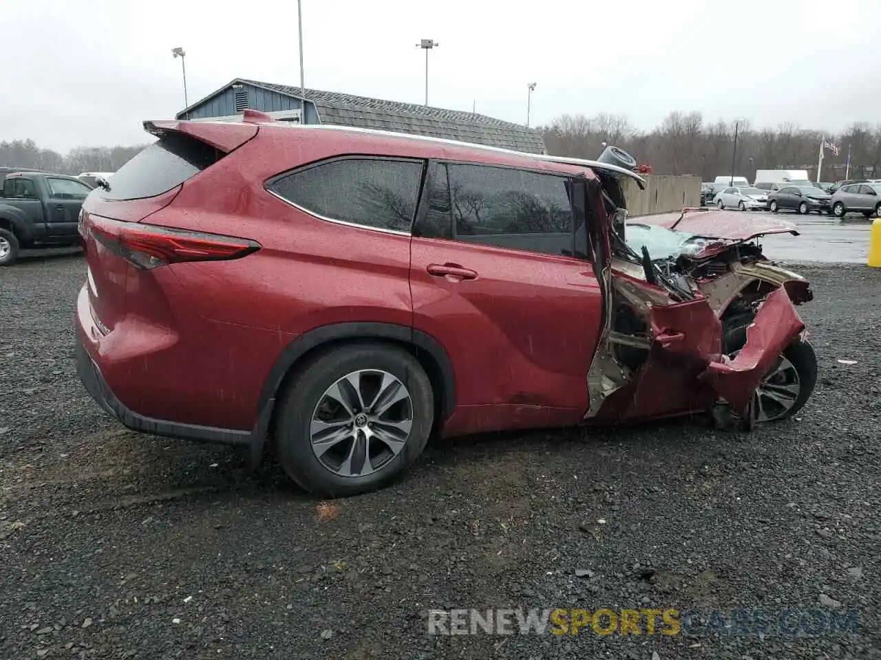 3 Photograph of a damaged car 5TDGZRBH9NS177758 TOYOTA HIGHLANDER 2022