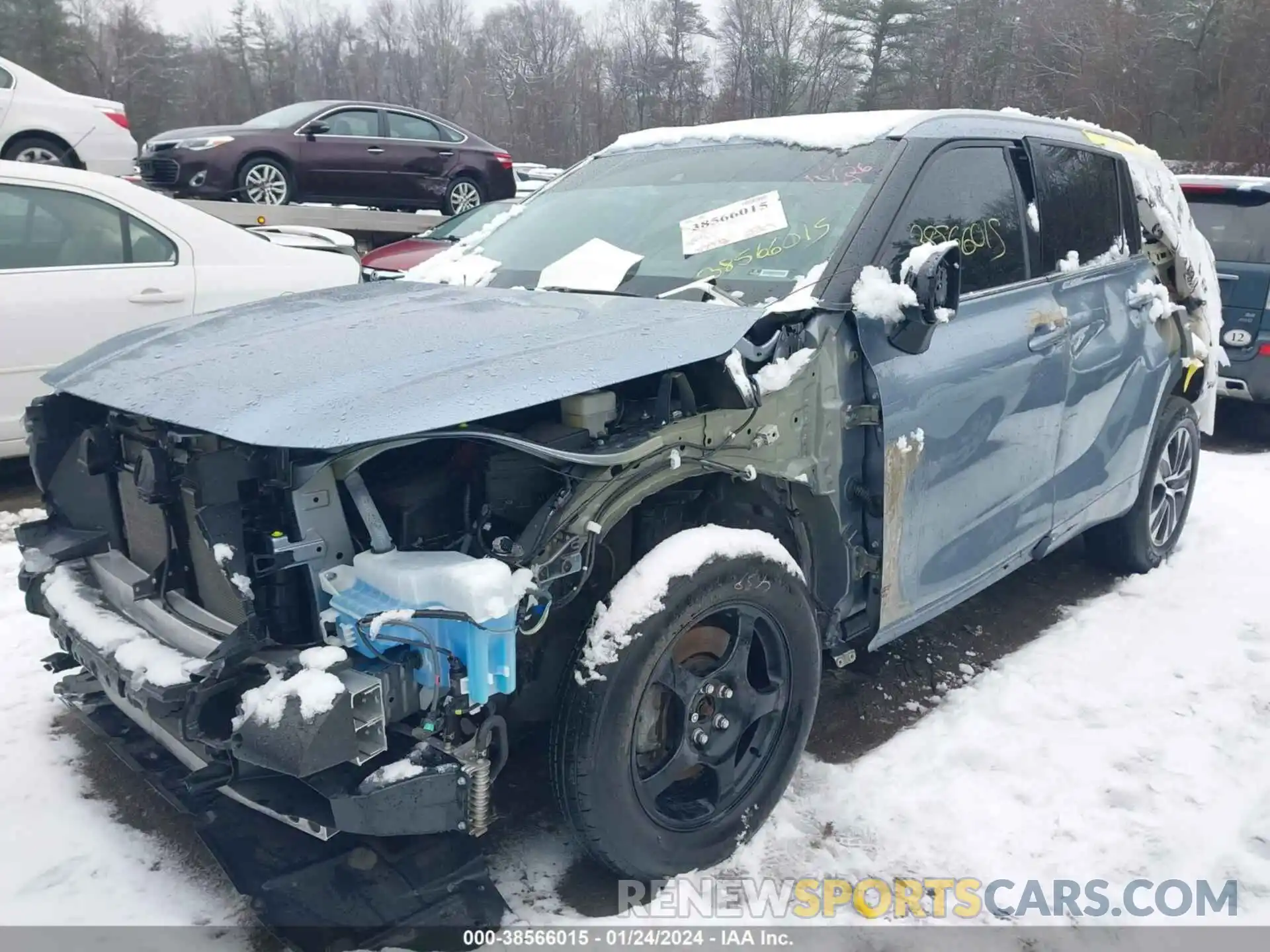 2 Photograph of a damaged car 5TDGZRBHXNS199929 TOYOTA HIGHLANDER 2022