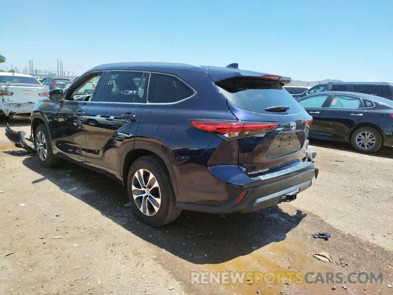 3 Photograph of a damaged car 5TDHARAH0NS510099 TOYOTA HIGHLANDER 2022