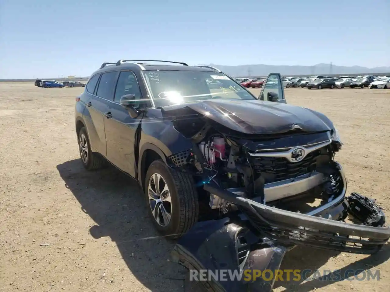 1 Photograph of a damaged car 5TDHARAH6NS013588 TOYOTA HIGHLANDER 2022