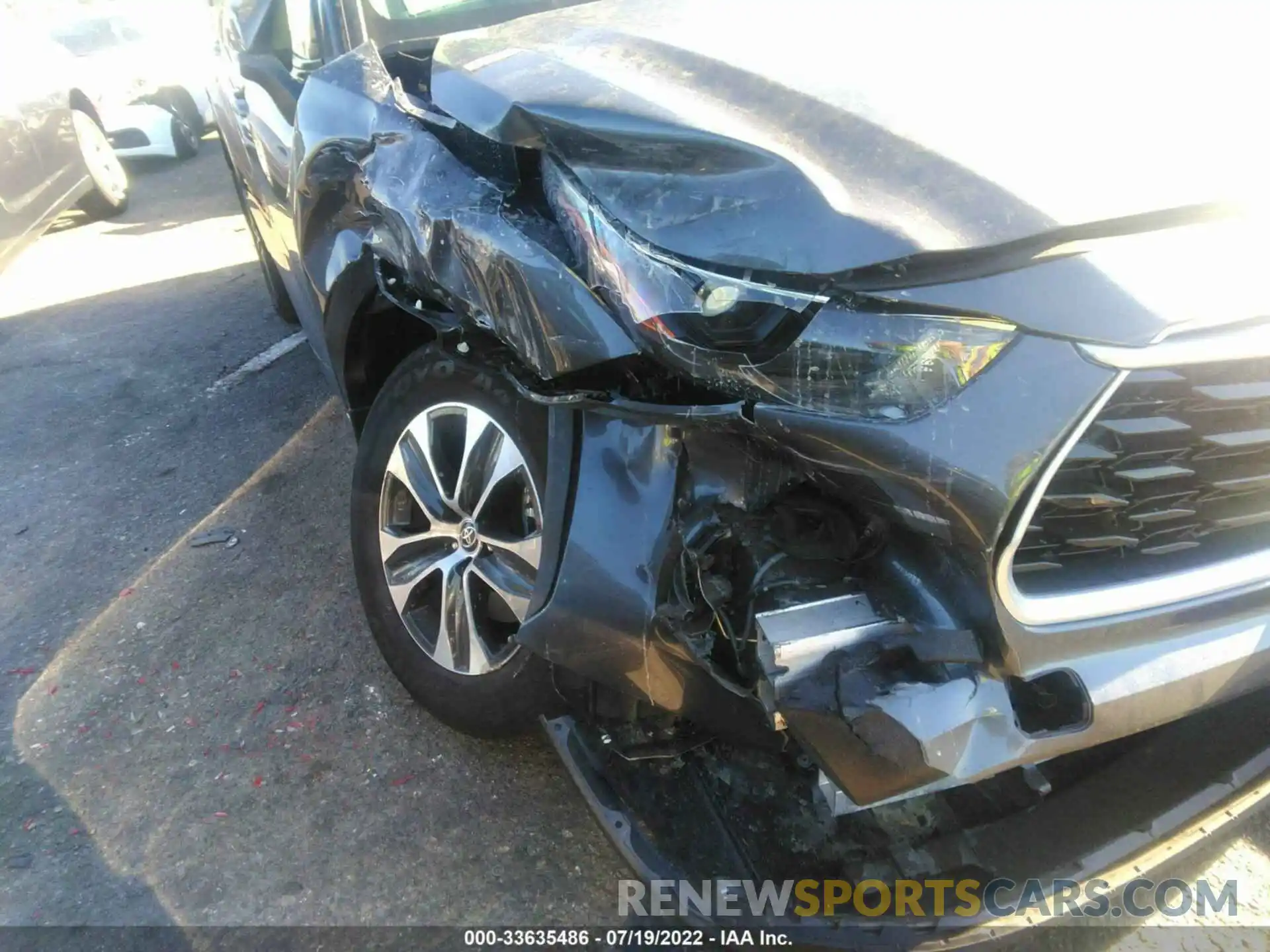 6 Photograph of a damaged car 5TDHBRCH0NS554131 TOYOTA HIGHLANDER 2022