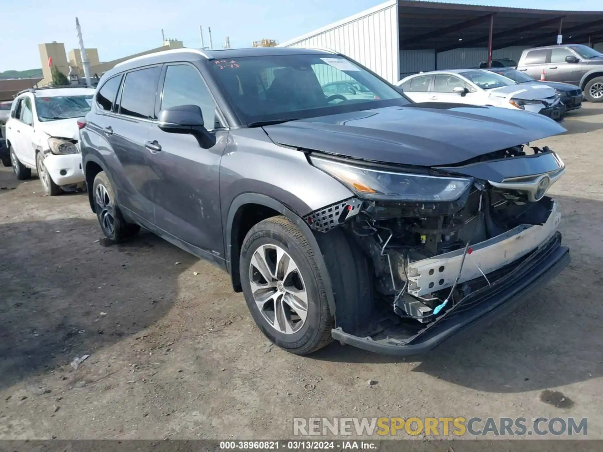 1 Photograph of a damaged car 5TDHBRCH3NS540630 TOYOTA HIGHLANDER 2022