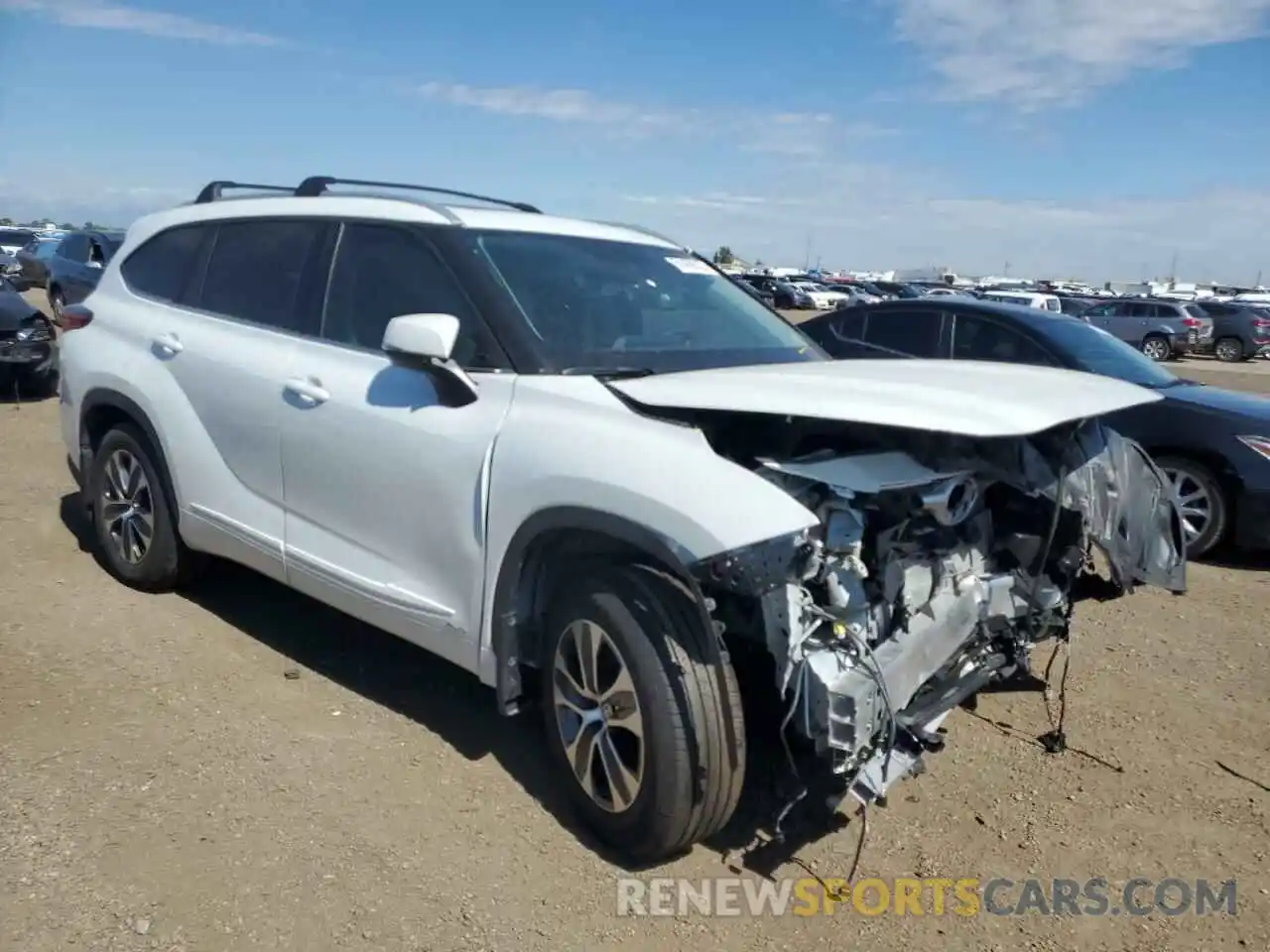 1 Photograph of a damaged car 5TDHBRCH8NS538808 TOYOTA HIGHLANDER 2022