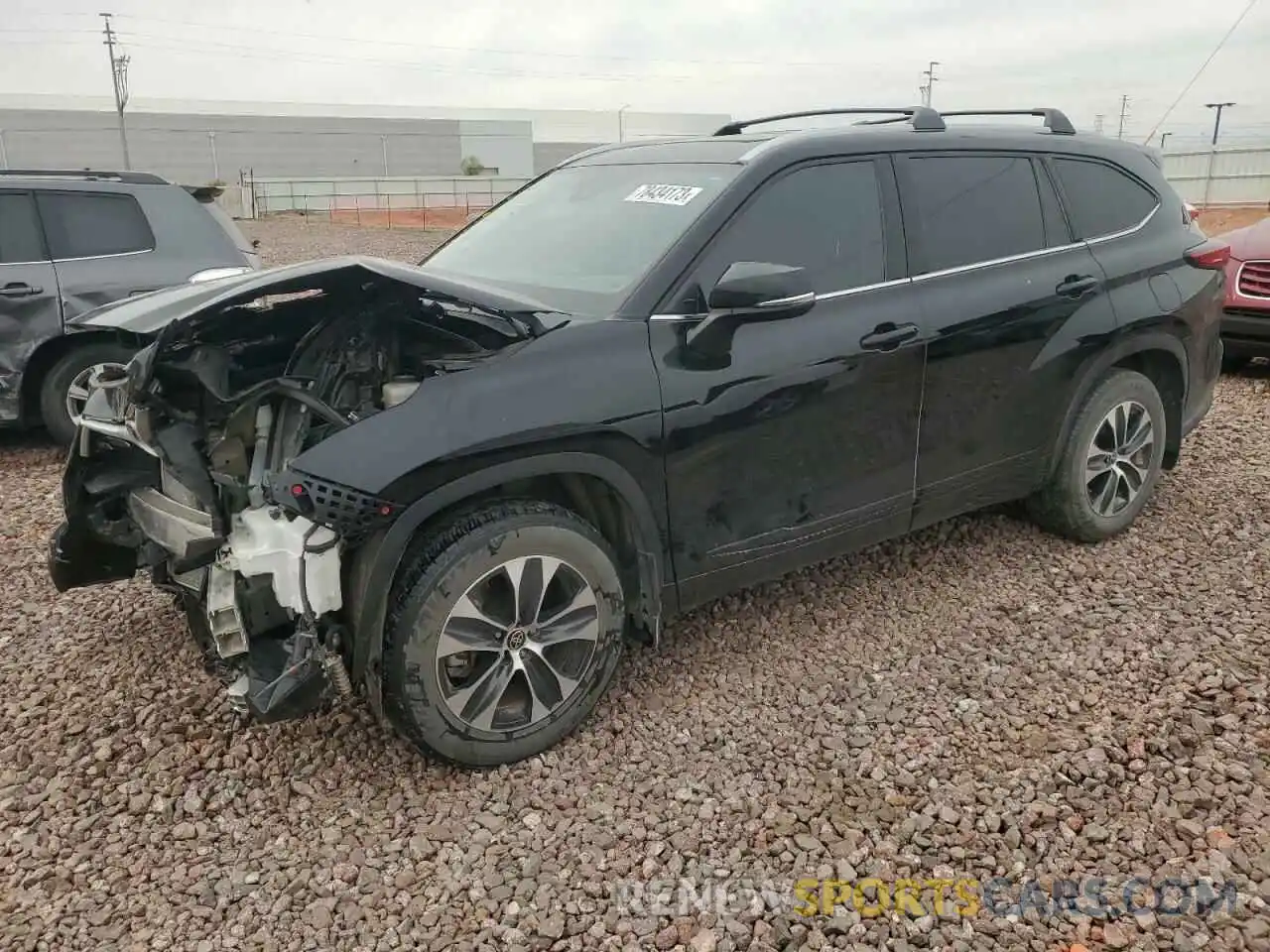 1 Photograph of a damaged car 5TDHZRBH0NS243537 TOYOTA HIGHLANDER 2022