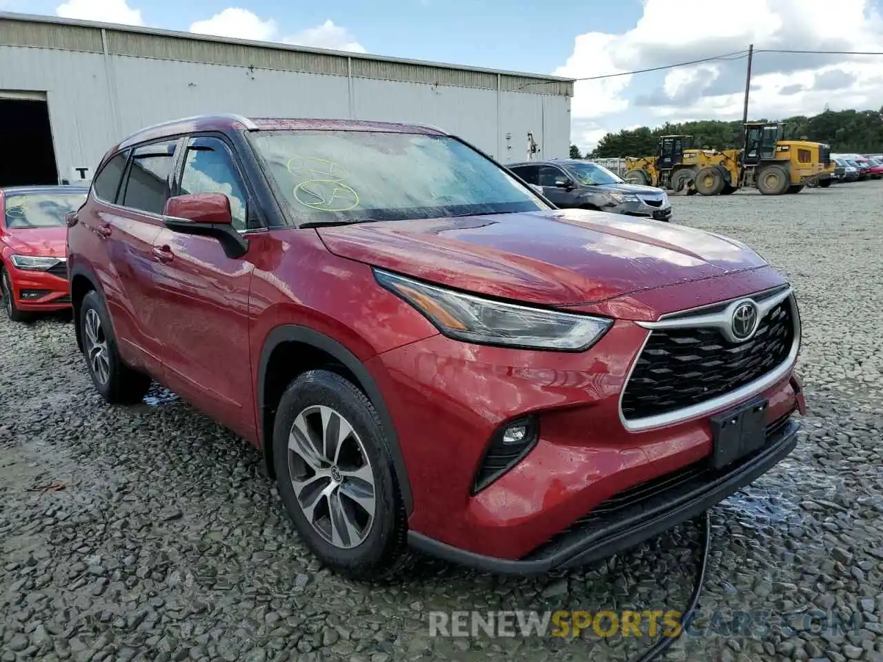 1 Photograph of a damaged car 5TDHZRBH1NS171666 TOYOTA HIGHLANDER 2022