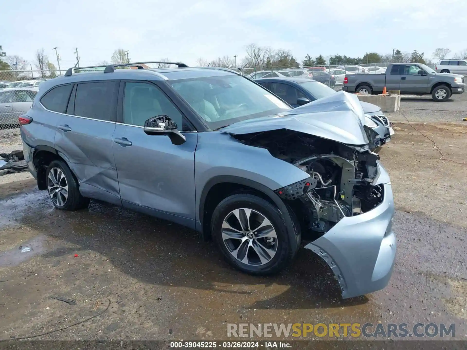 1 Photograph of a damaged car 5TDHZRBH1NS202222 TOYOTA HIGHLANDER 2022