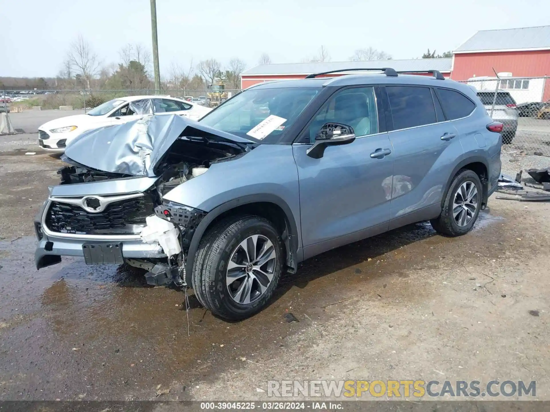 2 Photograph of a damaged car 5TDHZRBH1NS202222 TOYOTA HIGHLANDER 2022