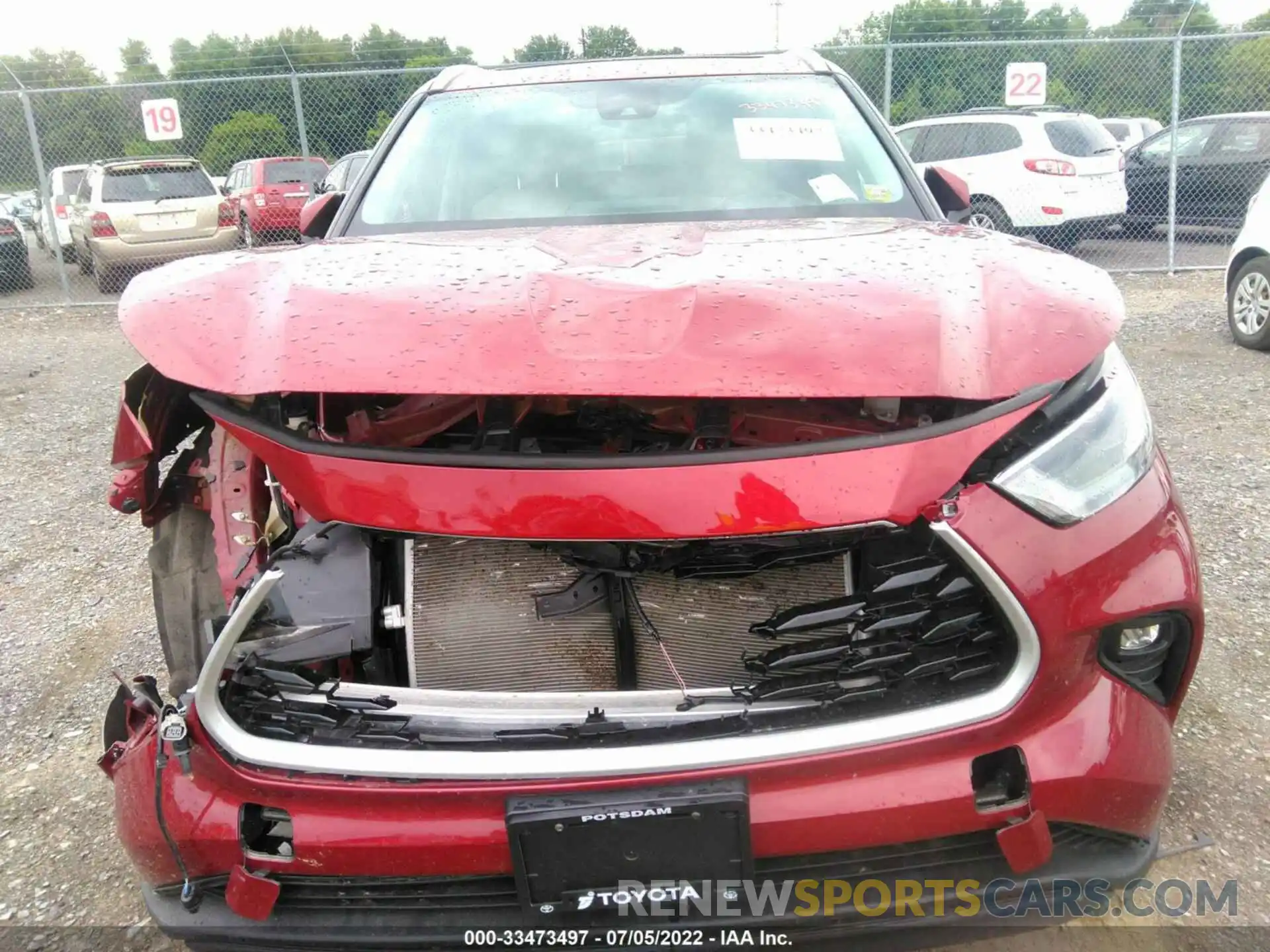 6 Photograph of a damaged car 5TDHZRBH1NS205461 TOYOTA HIGHLANDER 2022