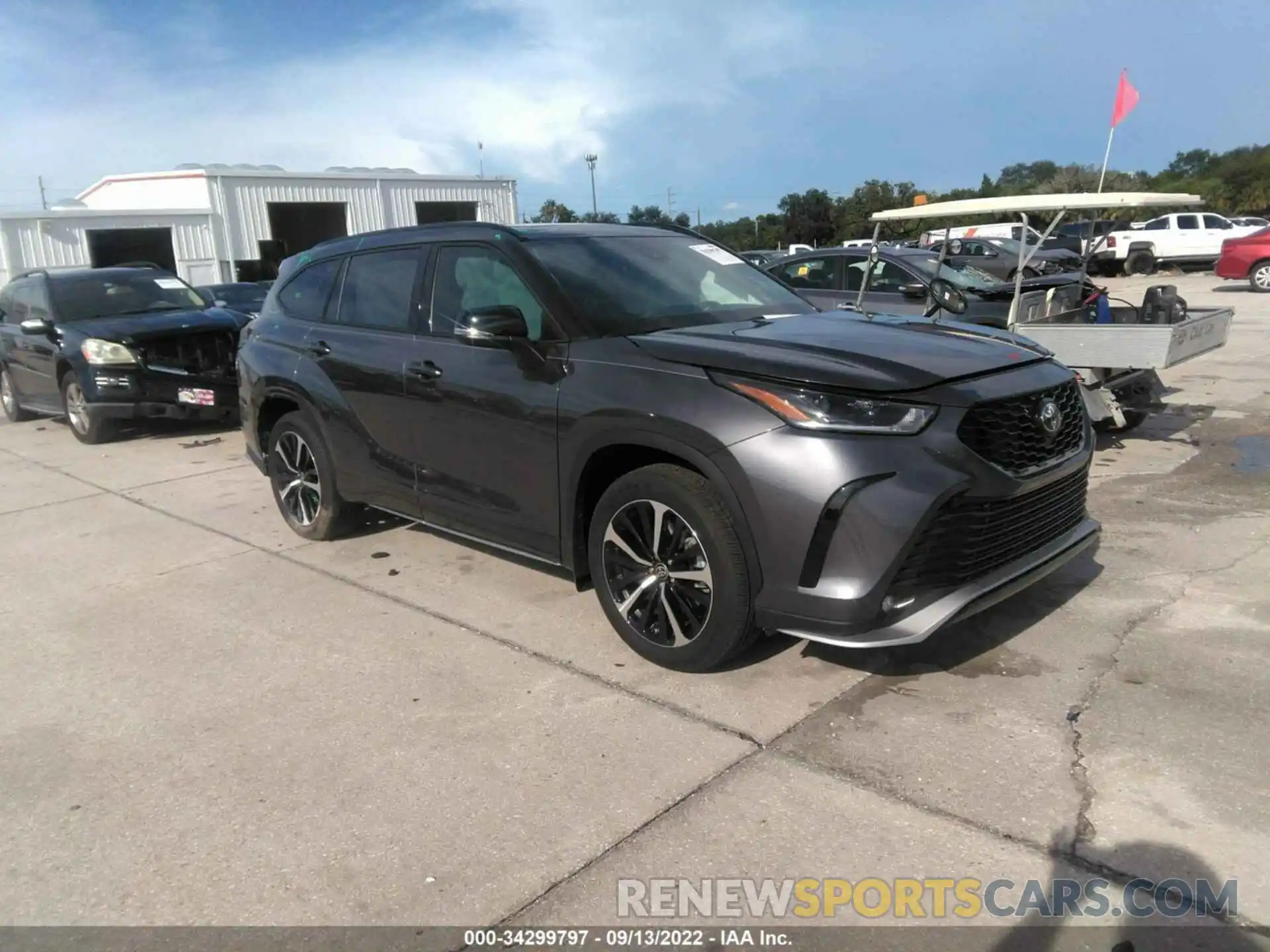 1 Photograph of a damaged car 5TDJZRAH4NS112324 TOYOTA HIGHLANDER 2022