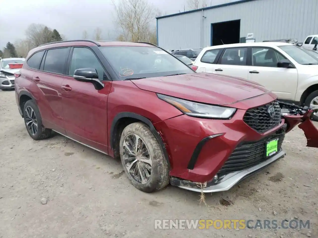 1 Photograph of a damaged car 5TDJZRBH0NS170073 TOYOTA HIGHLANDER 2022