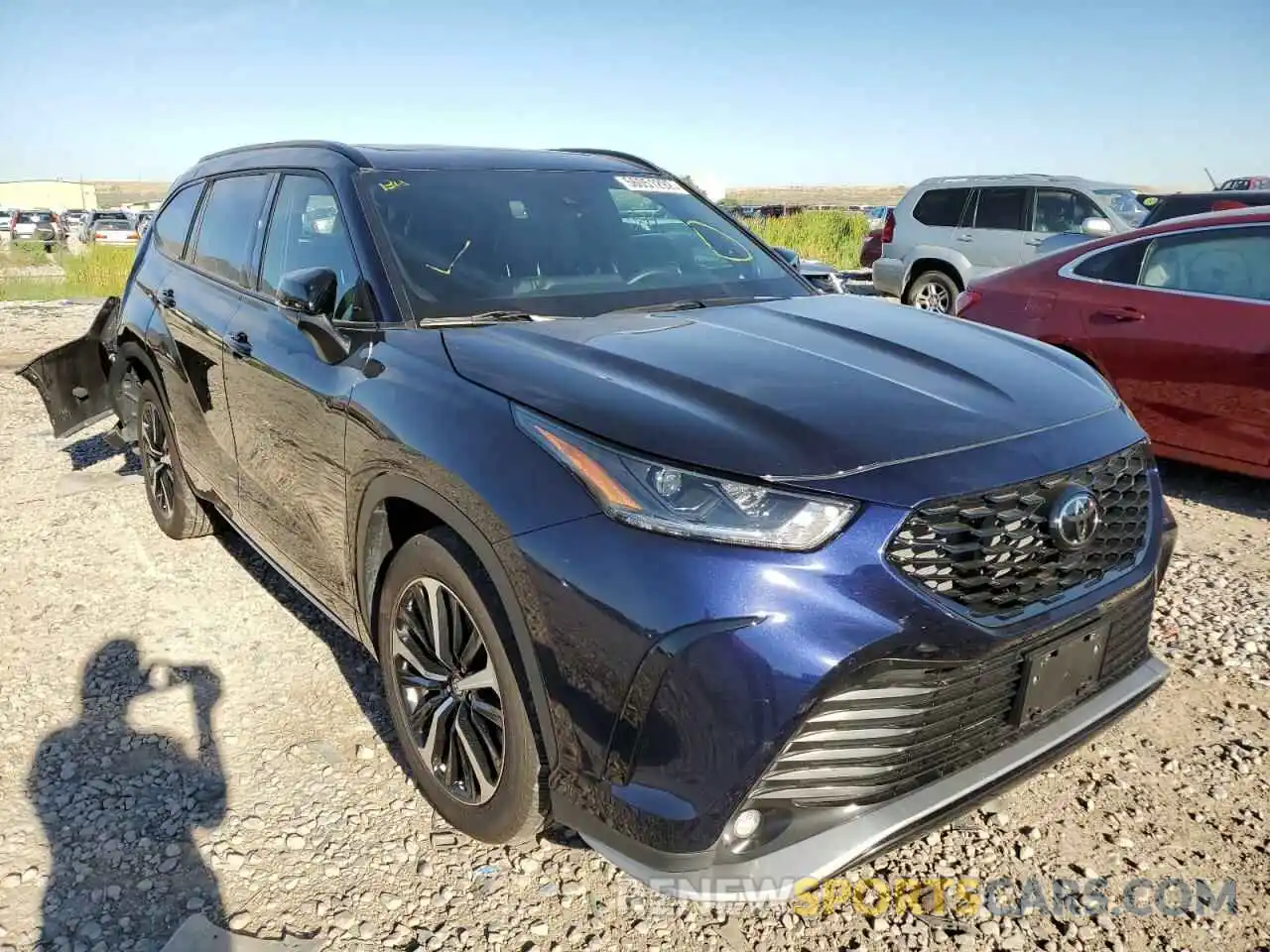 1 Photograph of a damaged car 5TDJZRBH3NS168639 TOYOTA HIGHLANDER 2022