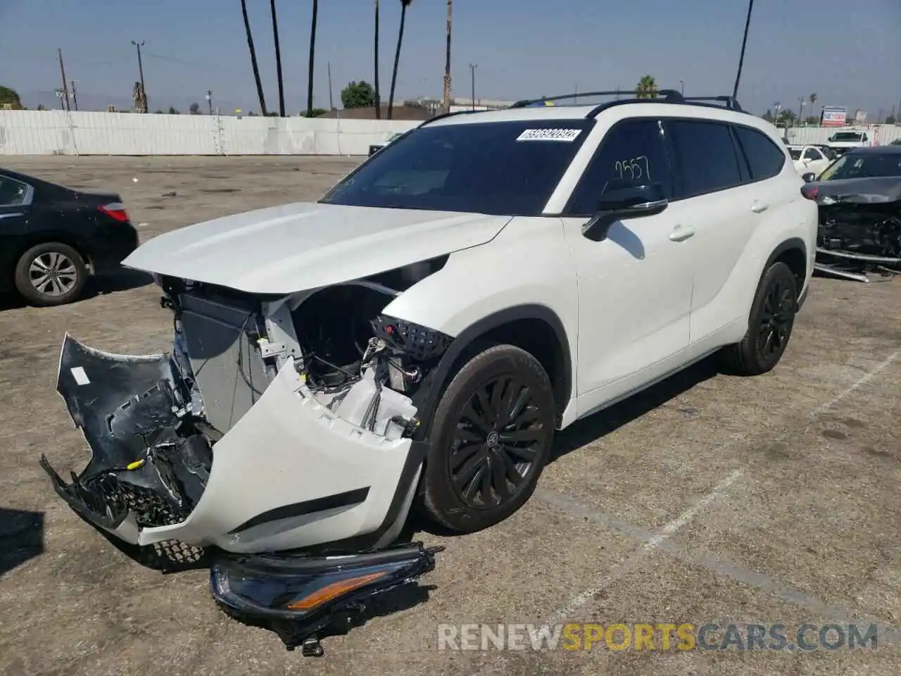 2 Photograph of a damaged car 5TDJZRBH4NS209117 TOYOTA HIGHLANDER 2022