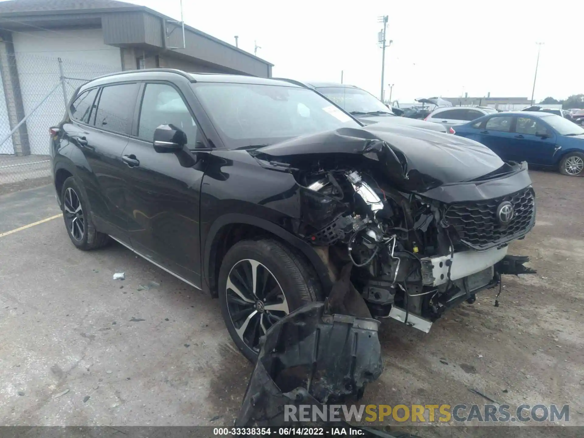 1 Photograph of a damaged car 5TDJZRBH6NS170630 TOYOTA HIGHLANDER 2022