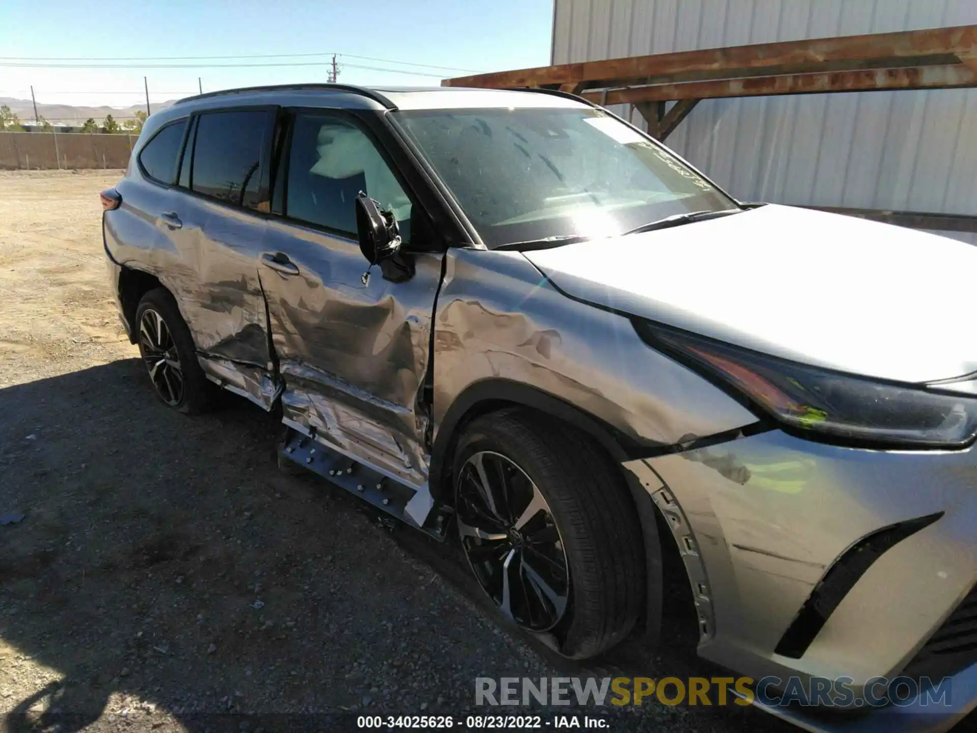 6 Photograph of a damaged car 5TDJZRBH9NS184537 TOYOTA HIGHLANDER 2022