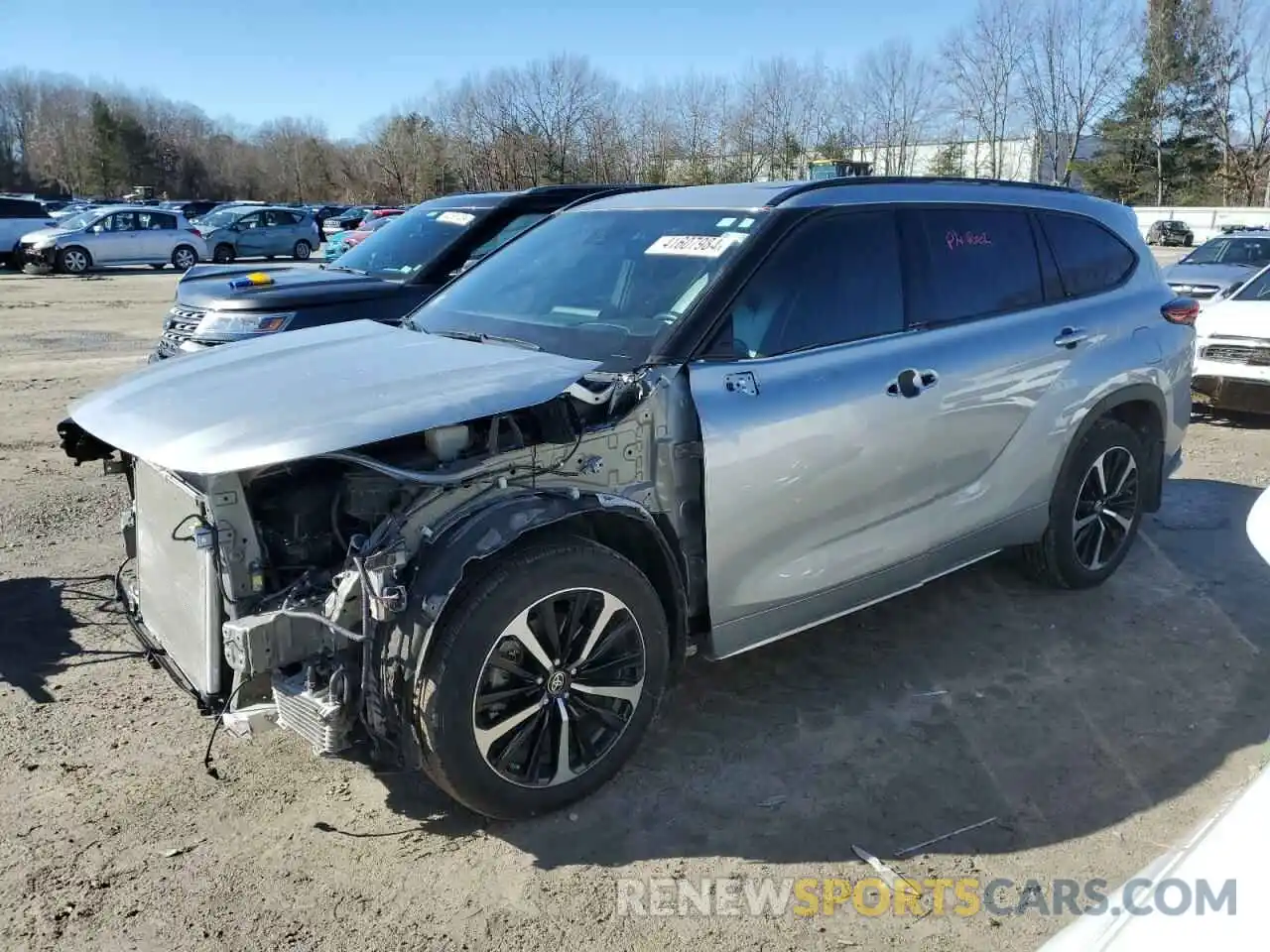 1 Photograph of a damaged car 5TDJZRBHXNS216010 TOYOTA HIGHLANDER 2022