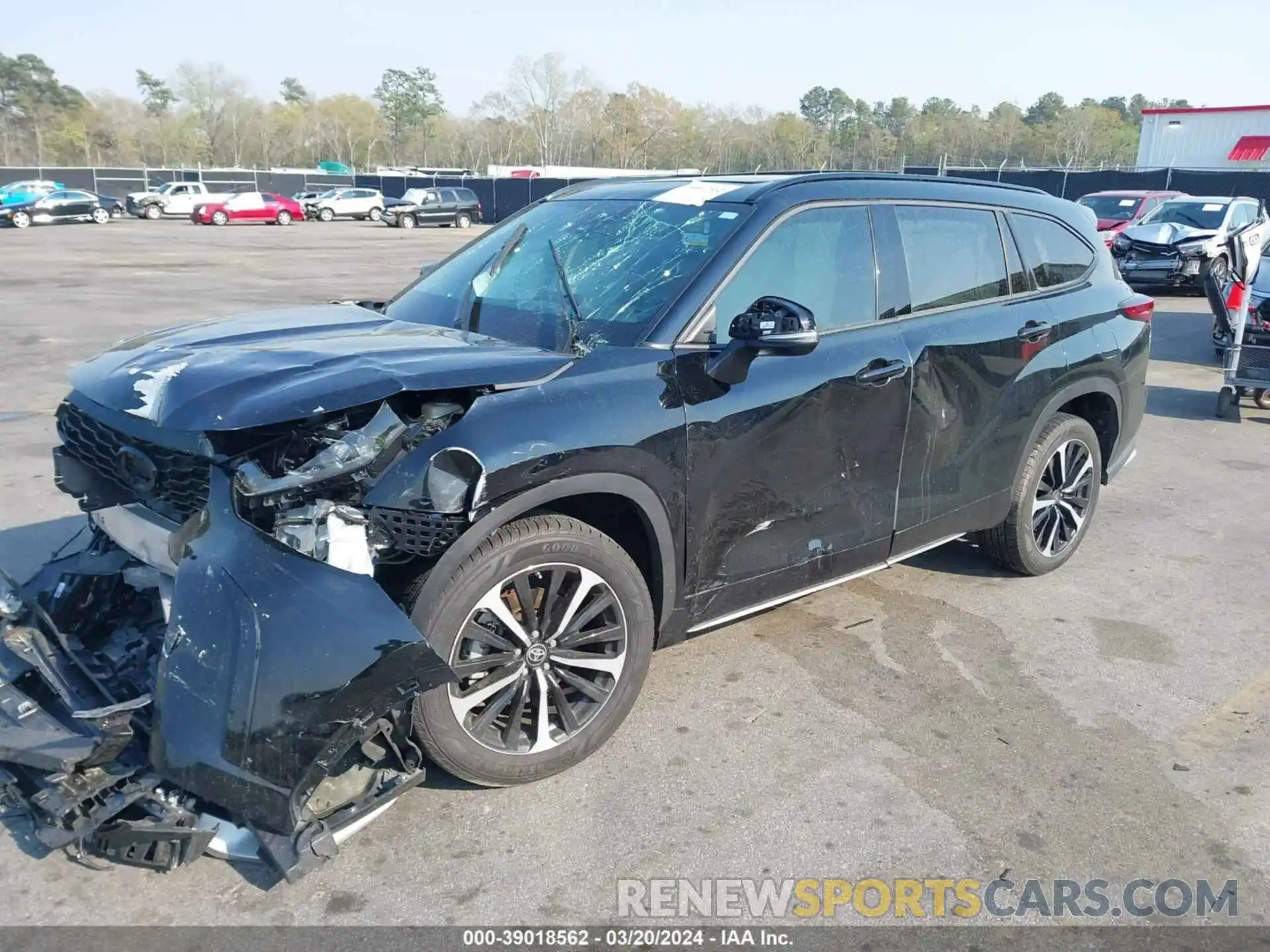 2 Photograph of a damaged car 5TDLZRAH5NS107786 TOYOTA HIGHLANDER 2022