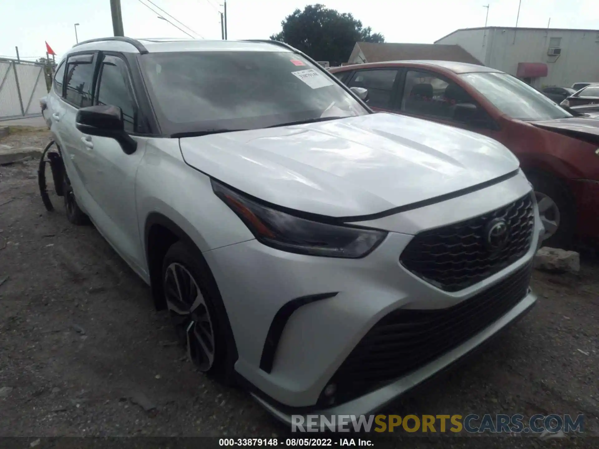 1 Photograph of a damaged car 5TDLZRAHXNS107203 TOYOTA HIGHLANDER 2022