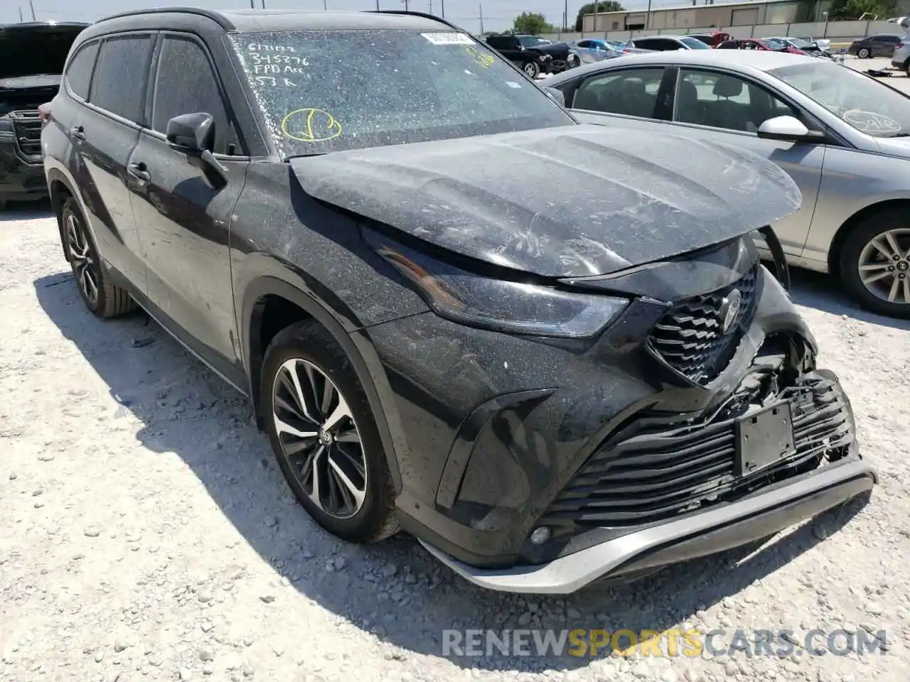 1 Photograph of a damaged car 5TDLZRAHXNS107816 TOYOTA HIGHLANDER 2022