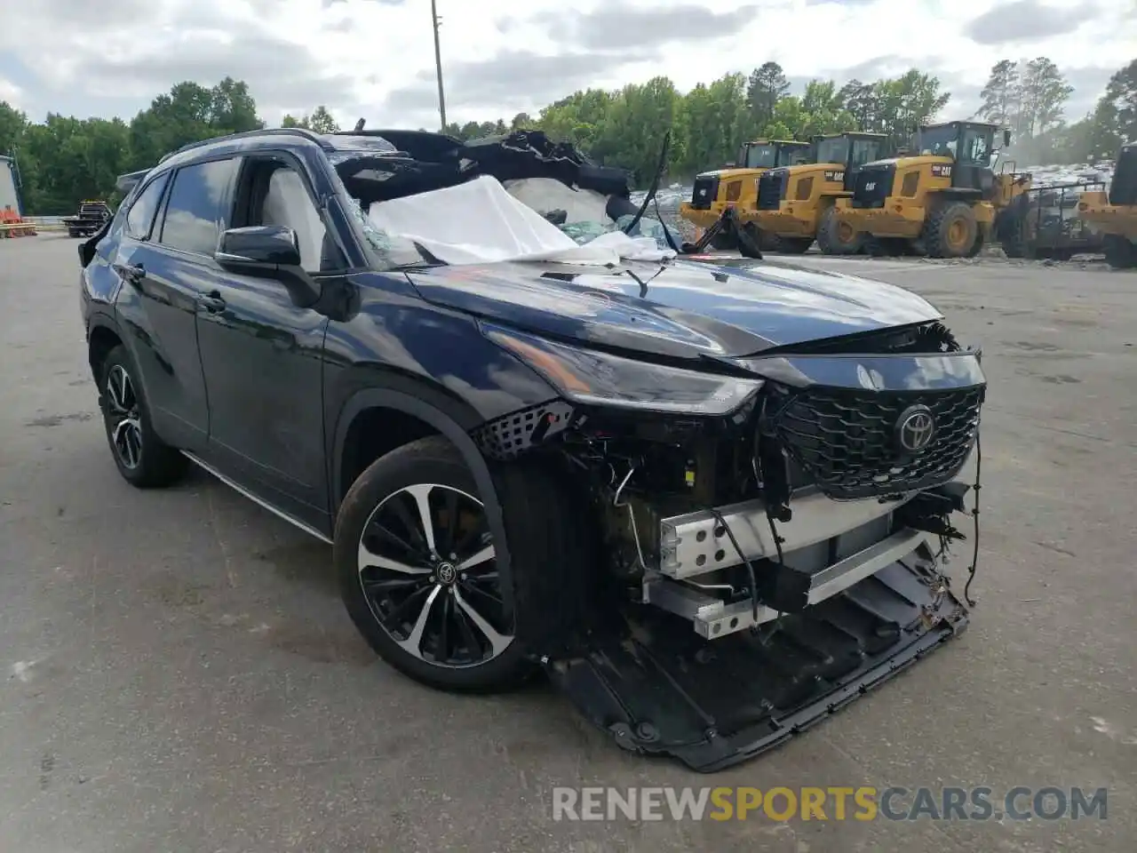 1 Photograph of a damaged car 5TDLZRBH3NS189905 TOYOTA HIGHLANDER 2022