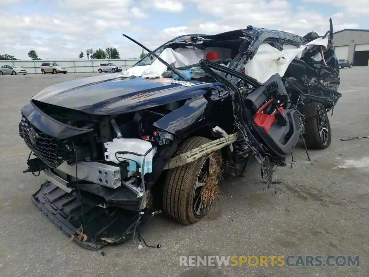 2 Photograph of a damaged car 5TDLZRBH3NS189905 TOYOTA HIGHLANDER 2022