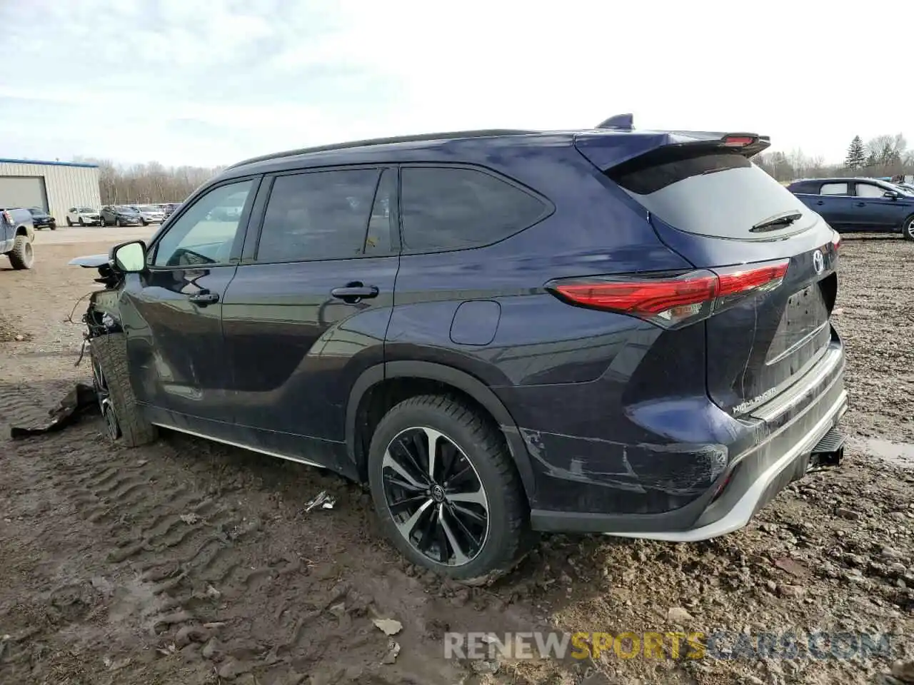 2 Photograph of a damaged car 5TDLZRBH4NS173874 TOYOTA HIGHLANDER 2022