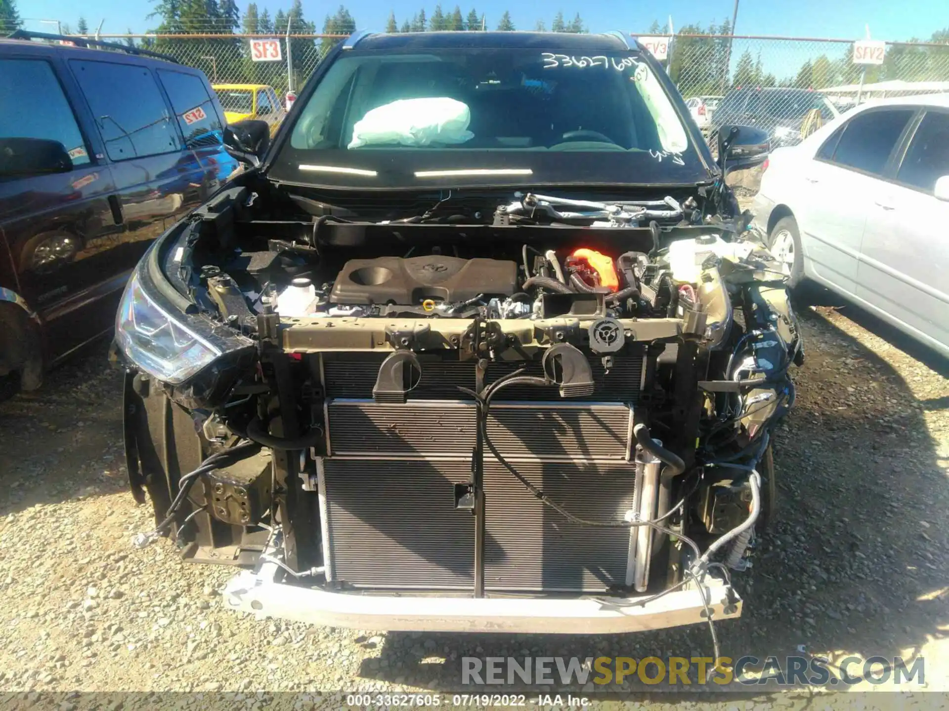 6 Photograph of a damaged car 5TDXBRCH0NS545683 TOYOTA HIGHLANDER 2022