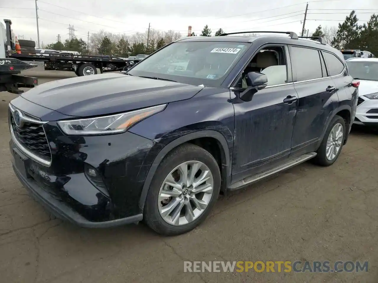 1 Photograph of a damaged car 5TDXBRCH1NS549628 TOYOTA HIGHLANDER 2022